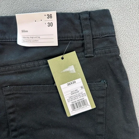 Goodfellow & Co Mens Jeans 36x30 Black Slim Straight Mid Rise Stretch Denim NWT - Picture 5 of 10